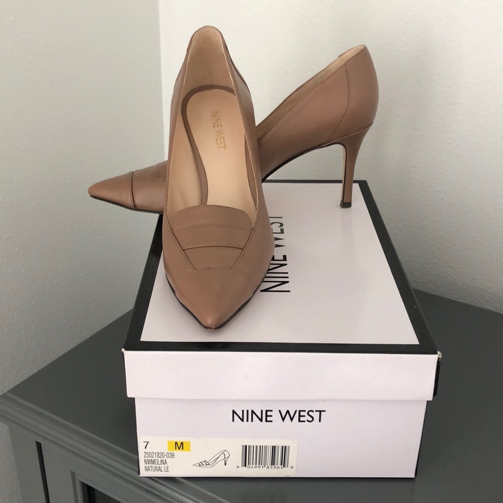 Nine West Tan pumps- size 7